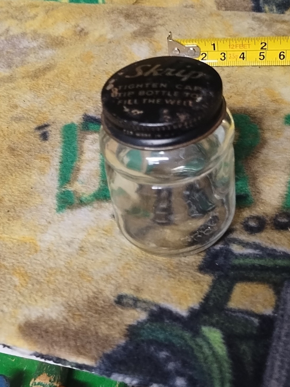 Skript Ink Glass Bottle with Black Metal Screw Lid